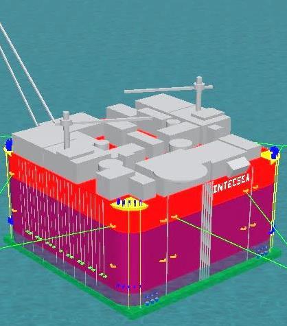 ballast is added in SBT Hull modules are integrated above SBT Topside