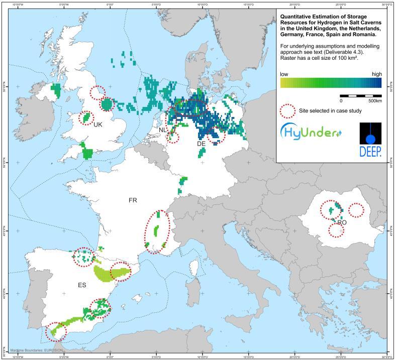 2 HyUnder Large Scale Storage in Europe Hydrogen underground storage can become technically & economically feasible (initiated by large scale storage of REN electricity over weeks/months): in regions
