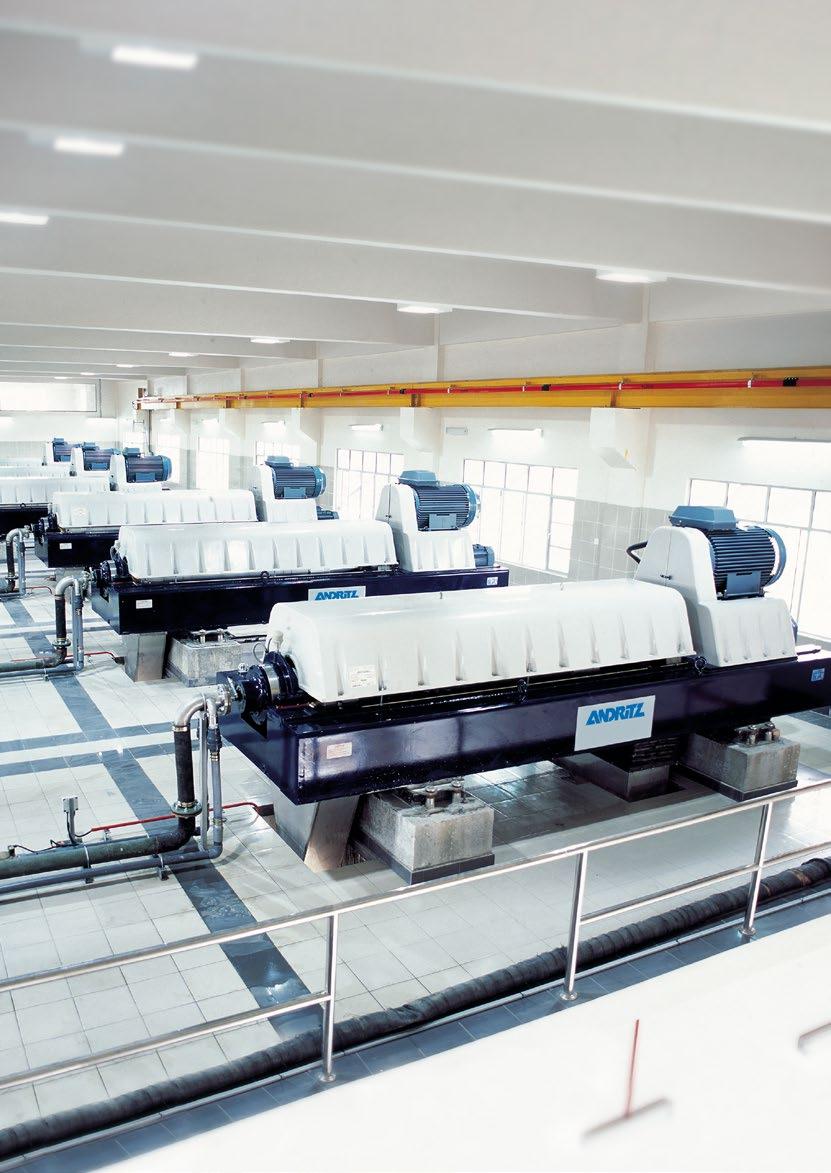 Staying ahead in innovation ANDRITZ develops test centers and puts extra focus on R&D activities ANDRITZ SEPARATION with its competence center for decanter centrifuges D in France operates its own