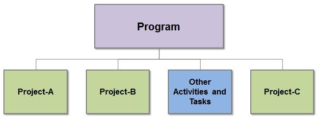 Relationship between Program and Projects WHAT IS A PORTFOLIO? A portfolio includes a group of programs and individual projects that are implemented to achieve a specific strategic business goal.