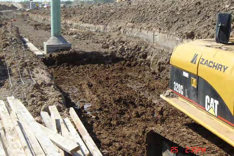 Foundation Preparation Item 423 Compact the foundation with a smooth-wheel vibratory roller or other approved roller. Remove and replace unsuitable foundation soils.