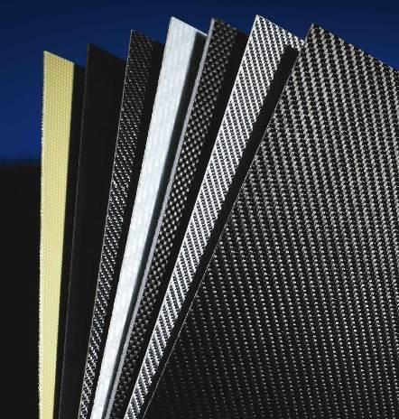 Seite 8 Thermoplastic laminates offer many opportunities Materials and set-up Composite sheet based on a thermoplastic matrix Reinforcement is a woven fabric or an unidirectional fabric (UD-Tape)