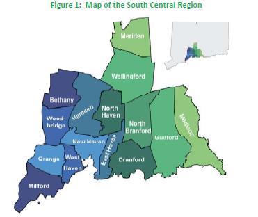 Context: Greater New Haven Area Source, Map: South Central Connecticut 2013-18 Comprehensive Economic Development Strategy Basic Demographic Data: New Haven Metro New Haven-Milford, CT Metropolitan