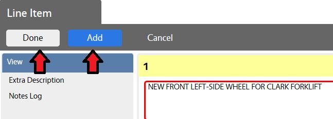 After you ve completed entering the details for the first line item, you can either click the Add button to add another item to the request or