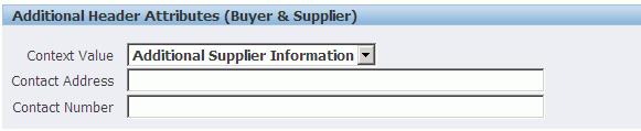 appears. What's Next See the Oracle Sourcing online help for instructions on using the Requester and additional header attribute fields.