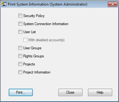 In addition, security policy, numerical rounding settings, and other system information, as well as user information and equipment