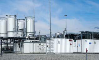 CHP plants as well as power plants burn natural gas with very low production of residues. eliminates the need to connect to a pipeline as the satellite station is filled by a tanker.
