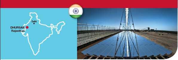 Reliance Power: 2 X 125 MWe Solar Power Plant Size: 2 X 125 MW solar thermal power plant Technology: AREVA Solar CLFR Location: Rajasthan, India Asia s largest CSP Project with India s leading