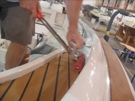After you ve finished rolling, check the decking at eye level to ensure that the PlasDECK is