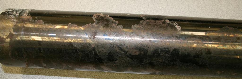 discoloration, but no corrosion was detected on pipe surface.