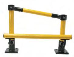 Safety Yellow coating for high visibility Meets/exceeds OSHA and IBC standards 6 foot post spacing means lower system cost per foot Available in galvanized