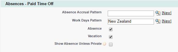 The Work Days Pattern attached to the Policy can now be viewed by clicking on the