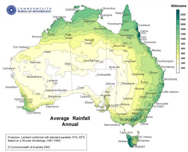 Annual rainfall