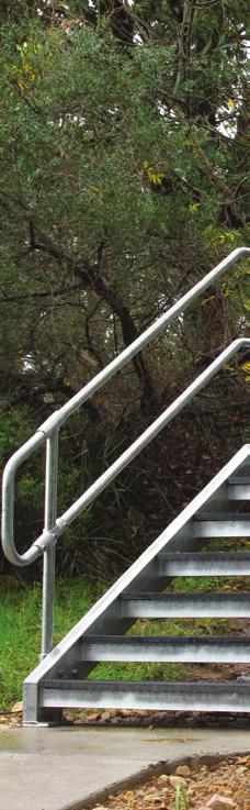 The Tuffrail handrail and guardrail systems are extremely versatile, heavy duty and suitable for use in a wide variety of commercial and industrial applications.