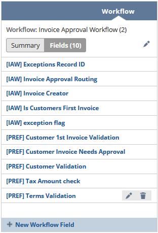Customizing the Invoice Approval Workflow 24 3. Click Save. Disabling Exception Criteria By default, all exception criteria are enabled and executed by the workflow.