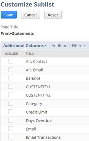 Now you can filter the customer list as needed.