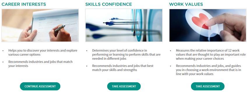 Click OK to leave this assessment and return to the Self-Assessment Tool landing page, or