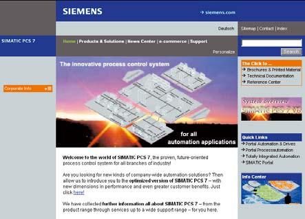 Online support An information system accessible at all times via the Internet, and covering product support, Service & Support facilities and support tools: www.siemens.