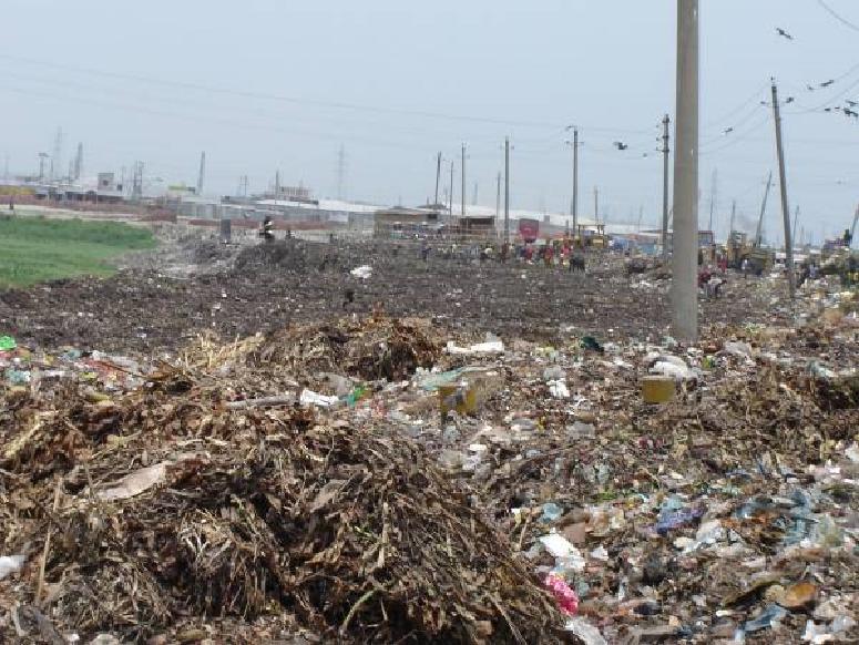 present only 50-70% of the generated solid waste in the urban areas is