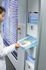 Efficient Simultaneous loading and dispensing of prescriptions. Manages both boxes and bottles in one machine. Software seamlessly integrates with existing HIS.