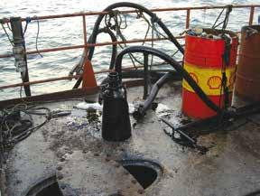 - Emergency lightering of Ethanol and Ethyl acetate, using portable hydraulic pumps, after explosion on board inland