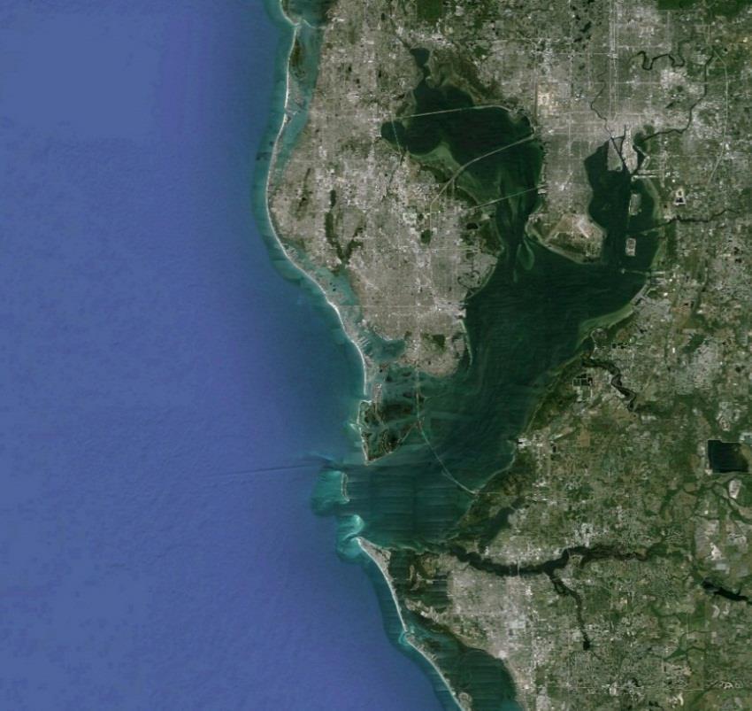 Area Basin Gulf of Mexico Egmont Key Manatee Harbor Tampa Ocean Dredged Materials Disposal Site Maps Not