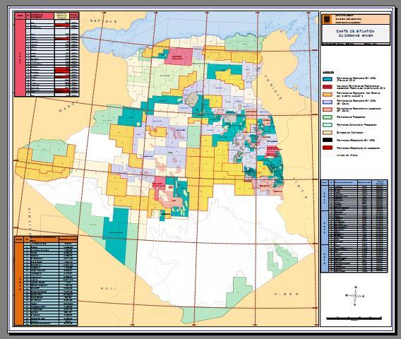 Hydrocarbon acreage Prospection Exploration Territory Mining Domain 1 553 488 Km² Domain covered by SH and IOC activities 71% Sonatrach and Partners 32 % Research SH alone 35 % Prospection SH alone