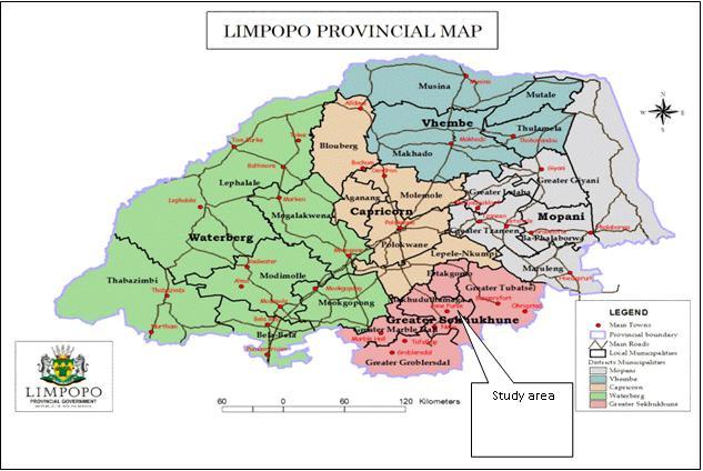 Maponya and Mpandeli 139 Table 1. Summary characteristics of sample in 10 local municipalities.