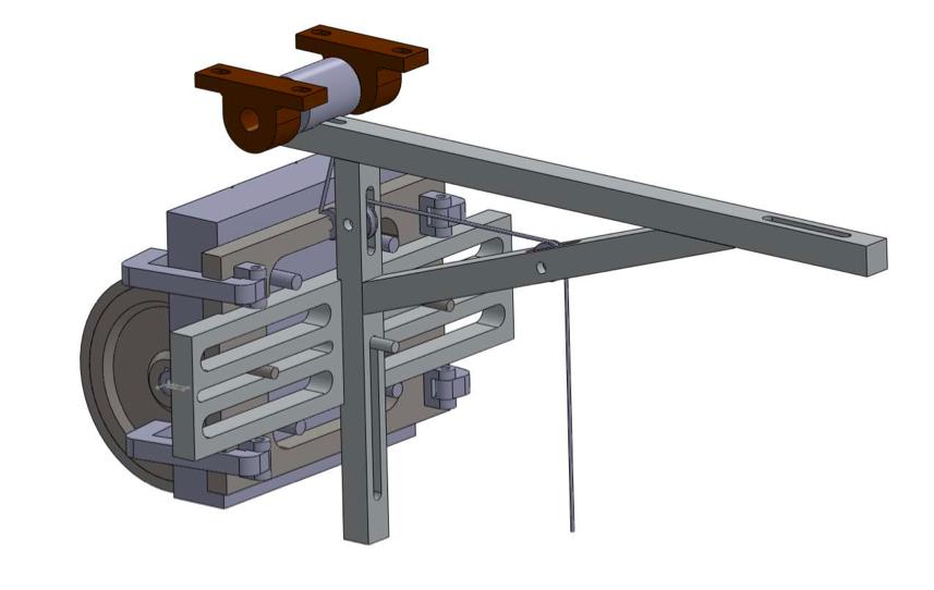 Similarly, the support grate located in the vertical beam as shown enables vertical repositioning, via another pin aligned with a 160mm vertical hole.