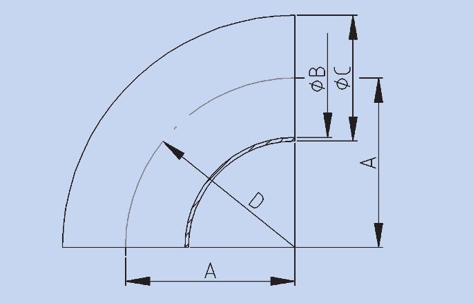 DIN 11852 (welding bends, tees and reducers) In addition to the EN 10357-A (DIN 11850-R2), the DIN 11852 describes the technical specifications for the welding bends, tees and reducers.