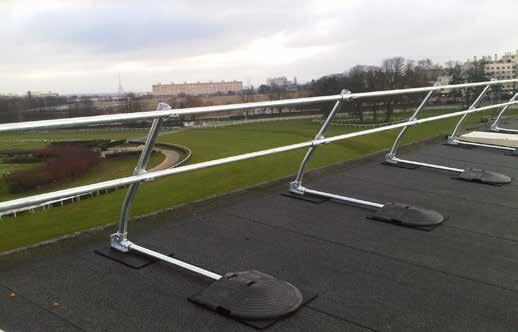 KeeGuard Foldshield Compliance to EN 14122-3 PRODUCT SPECIFICATION EN 14122-3 & NF E85-003 FEATURES:- Standard Vertical Folding Guardrail System. Recycled PVC Counter Weight System.