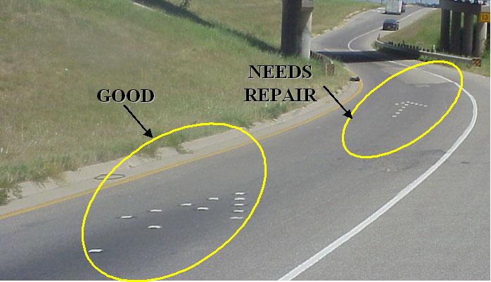 reflectorized wrong-way arrows, not to exceed two, should be placed on exit ramps for new construction and at locations with multiple wrong-way entries per year.