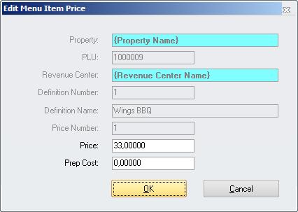 dialog and work online on the prices in Simphony: If Simphony is installed on MS SQL: The information can