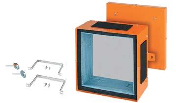 sheetsteel, powder-coated Colour: orange, RAL 2003