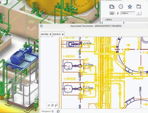 Real-world scenarios To illustrate how the Design in Context capability can significantly benefit its users daily work, consider three simple scenarios, using AVEVA E3D as the example application. 1.