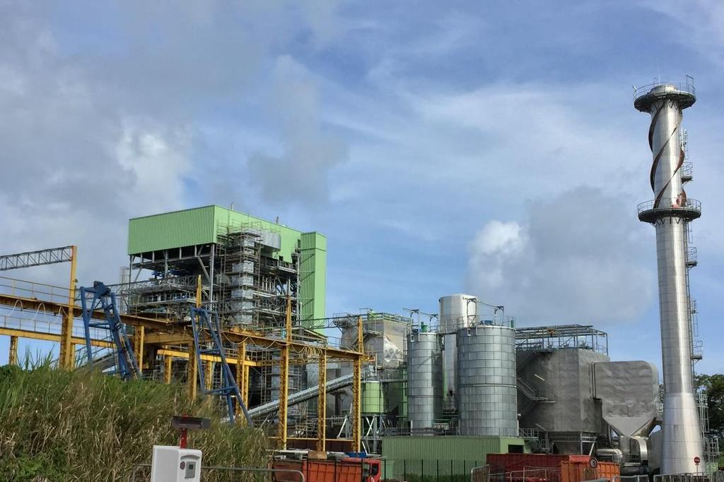 Two plants constructed in France in 2017 The Galion 2 plant in Martinique, the first 100% bagasse/biomass plant in French overseas