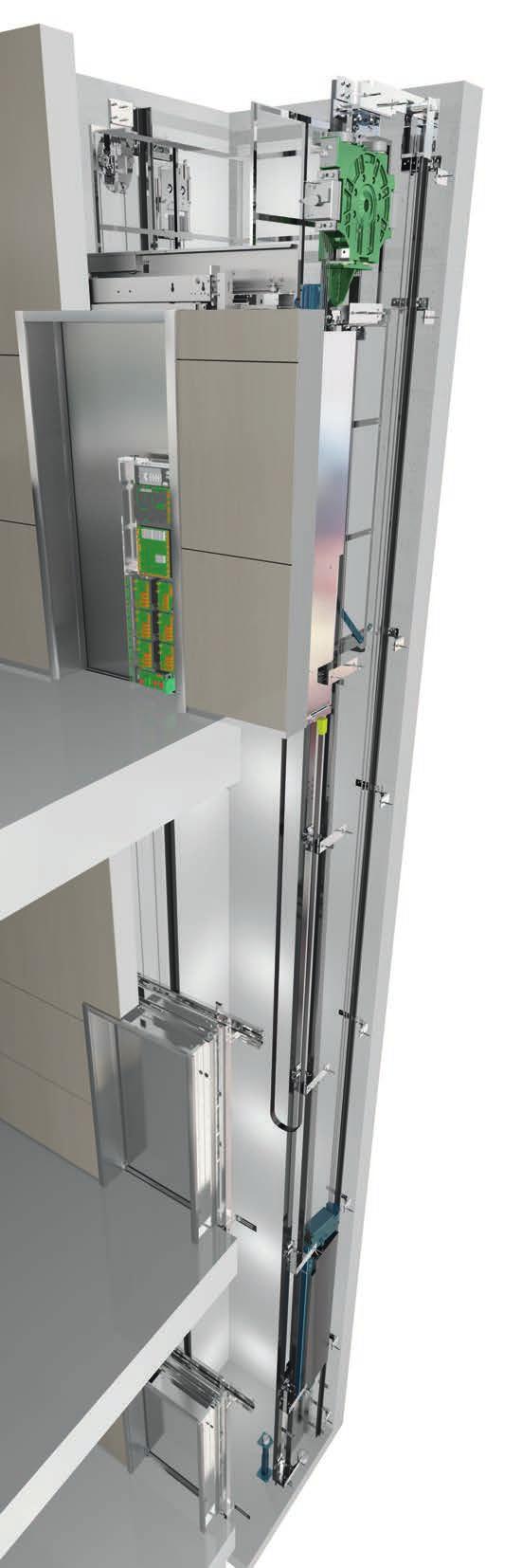 The revolutionary machine room-less elevator concept KONE s machine room-less (MRL) technology eliminates the need for a machine or control room by attaching the hoisting machine to the guide rail,