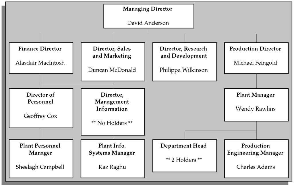 Position Hierarchies Figure 4 5 Position Hierarchies If you use positions to define roles, you can define position hierarchies to show the detailed line management reporting in each organization or
