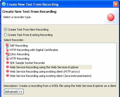 Record from Web Services