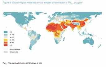 In terms of global disease burden, air pollution is the cause of over one-third of deaths from stroke, lung cancer, and chronic respiratory disease globally, and one-quarter of deaths from ischaemic