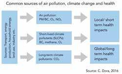 The United Nations Environment Programme (UNEP) and the World Meteorological Organization (WMO) have estimated that reducing SLCP emissions from key sources such as traffic, cookstoves, waste,