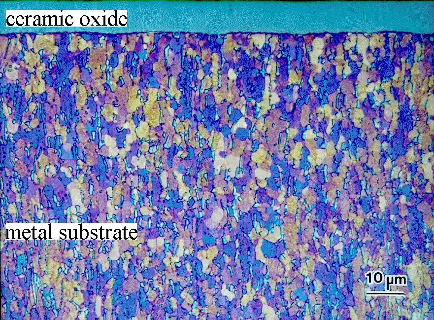 surface transforms to ceramic; not a coating Ceramic oxide is