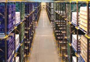 By dispensing with access aisles drive-in racking provides a high-density of