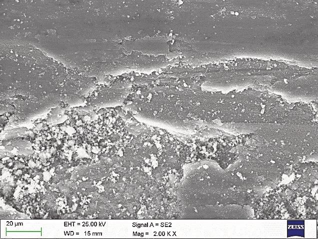 Results and discussion Laser surface feeding of the ENAC AlMg9 alloy by ceramic powder particles of biphase tungsten carbide WC/W2C resulted in a homogeneous, hard and wear resistant surface layer.