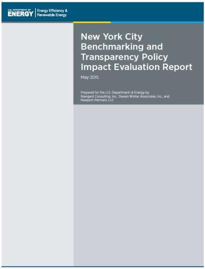 Impact Study: New York City NYC Launched Energy Benchmarking, Audits, and Rx