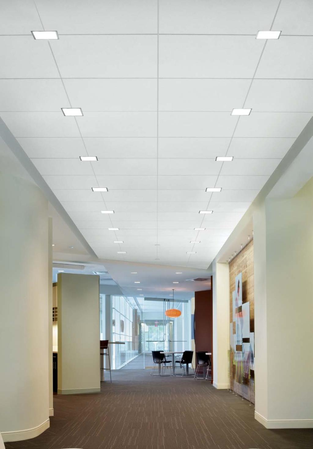INTERSECTION Downlighting Seamlessly integrate recessed downlights at the intersection of