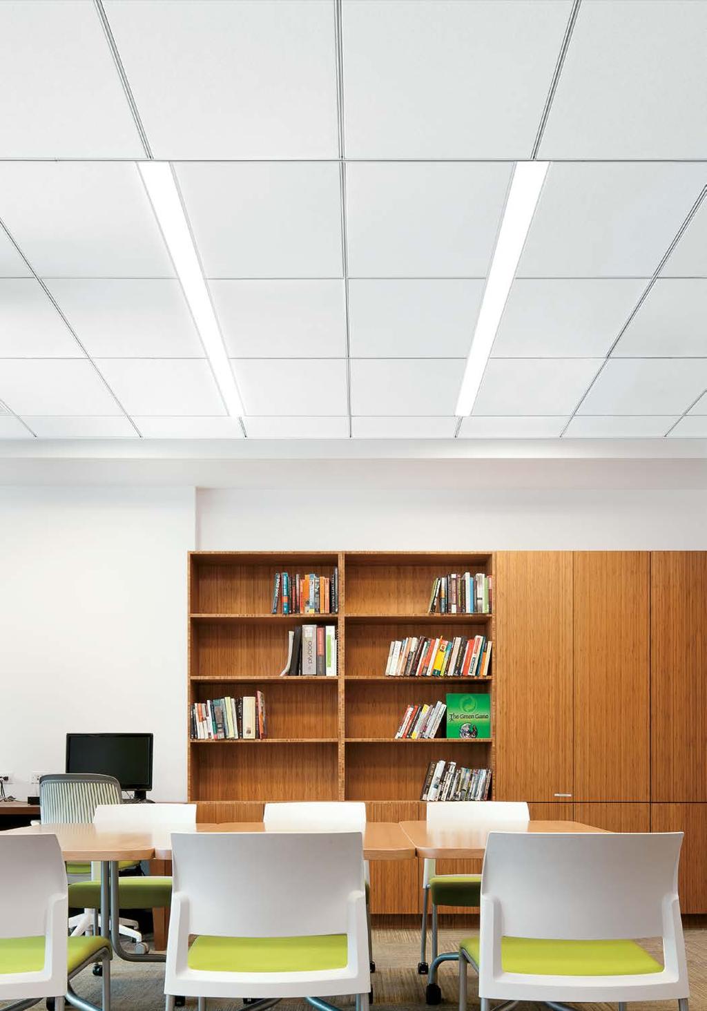 On-Center ACOUSTICAL Linear Lighting Continuous or non-continuous layouts inspiring symmetry to match your building design
