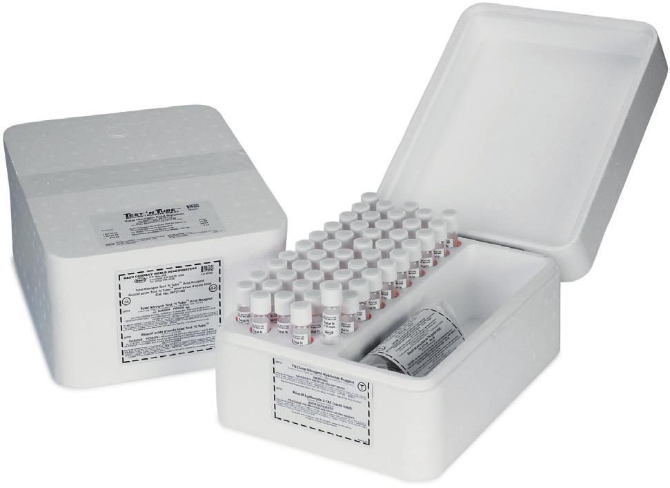 8 REFERENCE GUIDE Test N Tubes Test N Tubes Safe and convenient testing Test N Tube cuvette tests are completely equipped with all premeasured reagents, optimised for reliable measuring results and