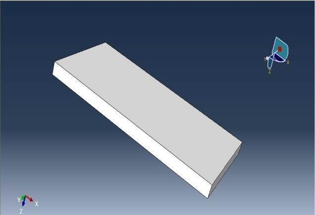 Fig 4.3.1 modeling of work piece Fig 4.3.3 Assembly of the tool and work piece Fig 4.3.2 Tool The modeled parts are assembled and is shown in fig 4.
