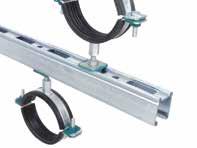Extensive system The BIS RapidStrut fixing system offers an extensive choice for rail profiles and cantilever arms.
